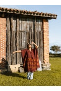 PONCHO SHIMLA BROWN