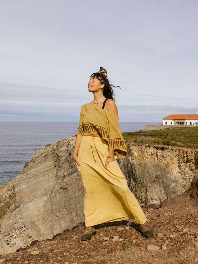 FALDA AMARILLA ARENA