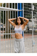 TOP MACRAMÉ GREY
