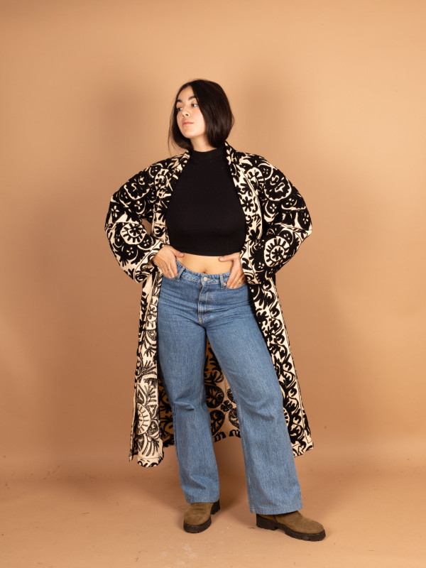 CHAQUETA LARGA RANAKPUR WHITE