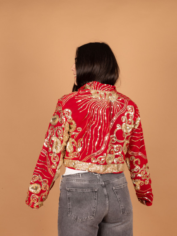 CHAQUETA CROP TESORO S/M 078 2