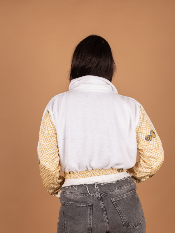 PICOS CROP WHITE JACKET  02 2
