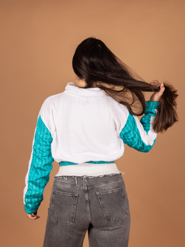 CHAQUETA PICOS CROP WHITE  03 2