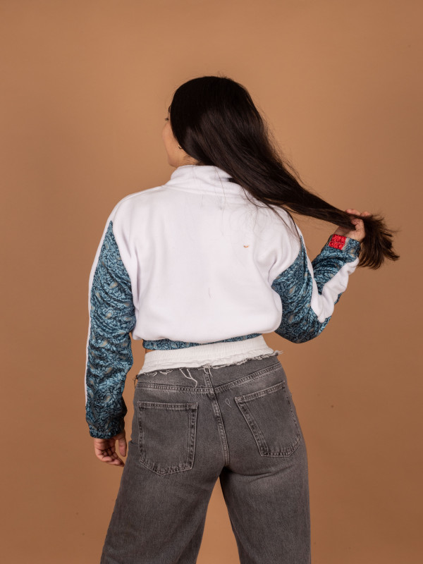 CHAQUETA PICOS CROP WHITE  06 2