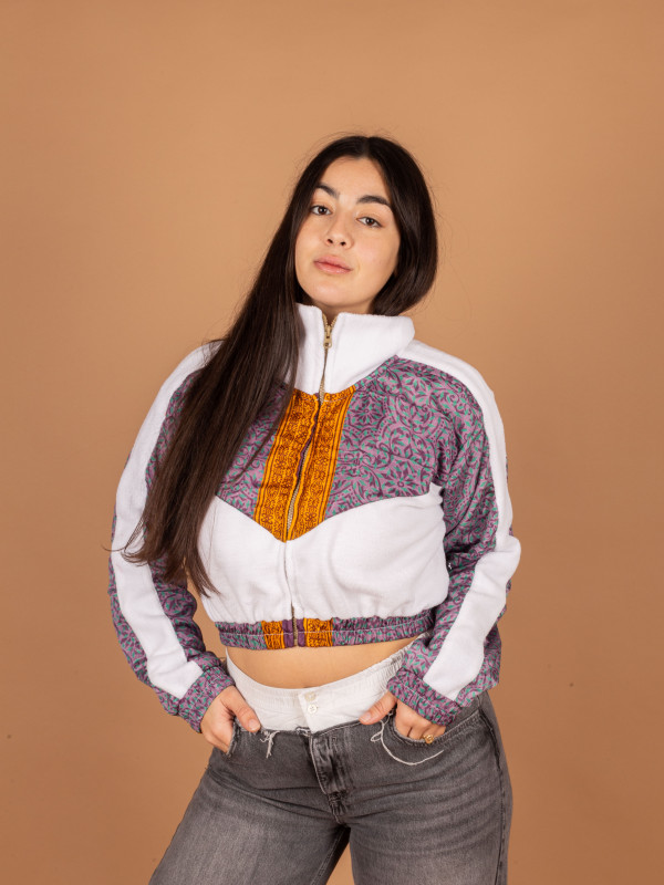PICOS CROP WHITE JACKET  07