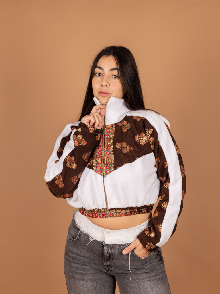 CHAQUETA PICOS CROP WHITE  08