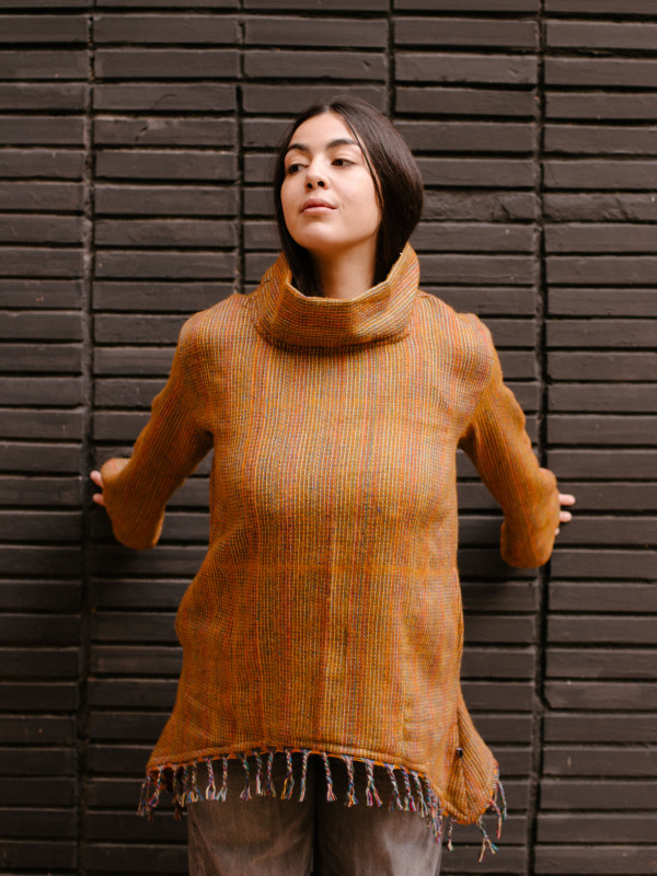 JERSEY LOLIPOP FRINGES MUSTARD