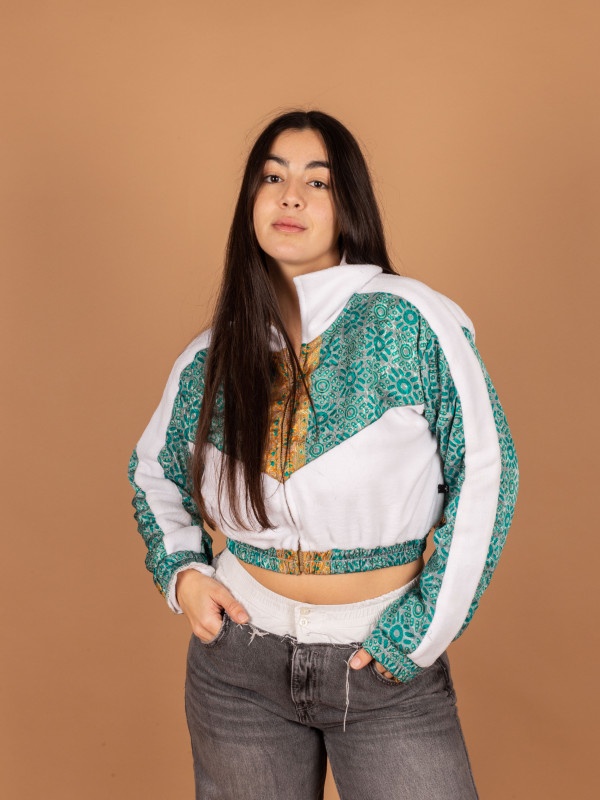 PICOS CROP WHITE JACKET  09