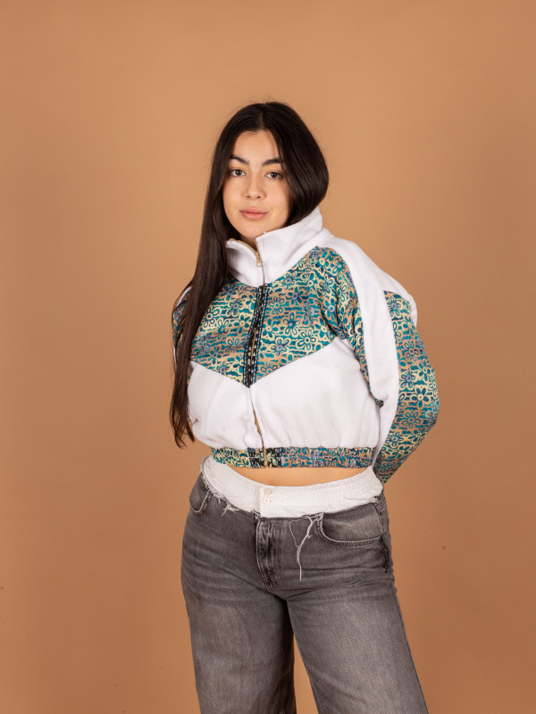 PICOS CROP WHITE JACKET  010