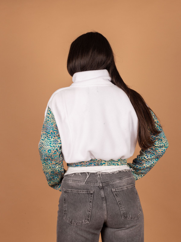 PICOS CROP WHITE JACKET  010 2