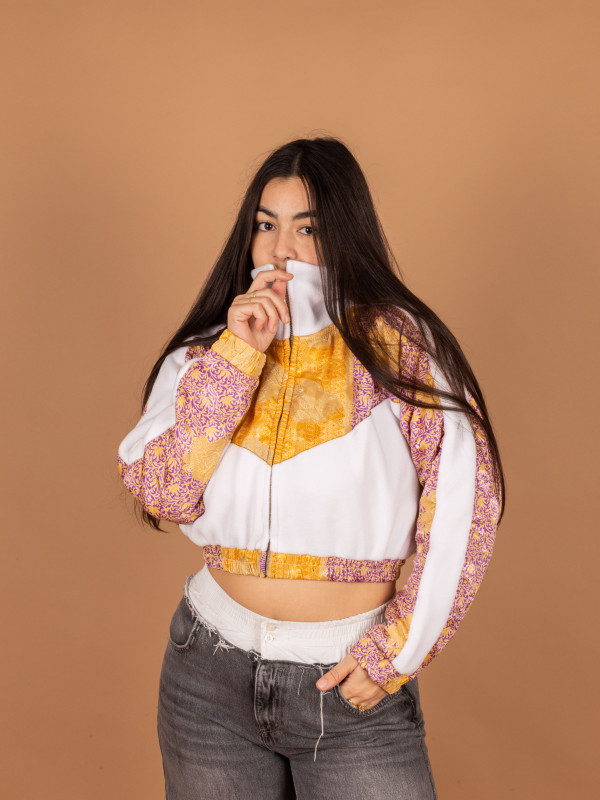 CHAQUETA PICOS CROP WHITE  011
