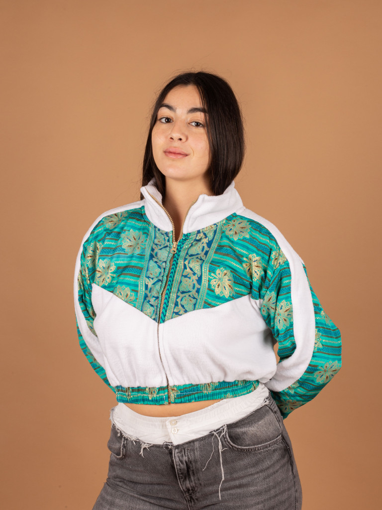 CHAQUETA PICOS CROP WHITE  014