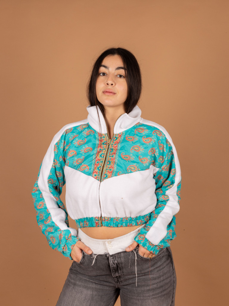 CHAQUETA PICOS CROP WHITE  016