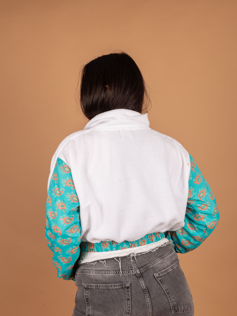 CHAQUETA PICOS CROP WHITE  016