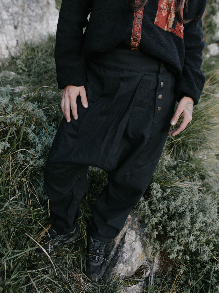 BLACK ON THE ROAD TROUSERS