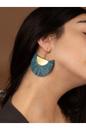 PENDIENTES ABANICO BLUE