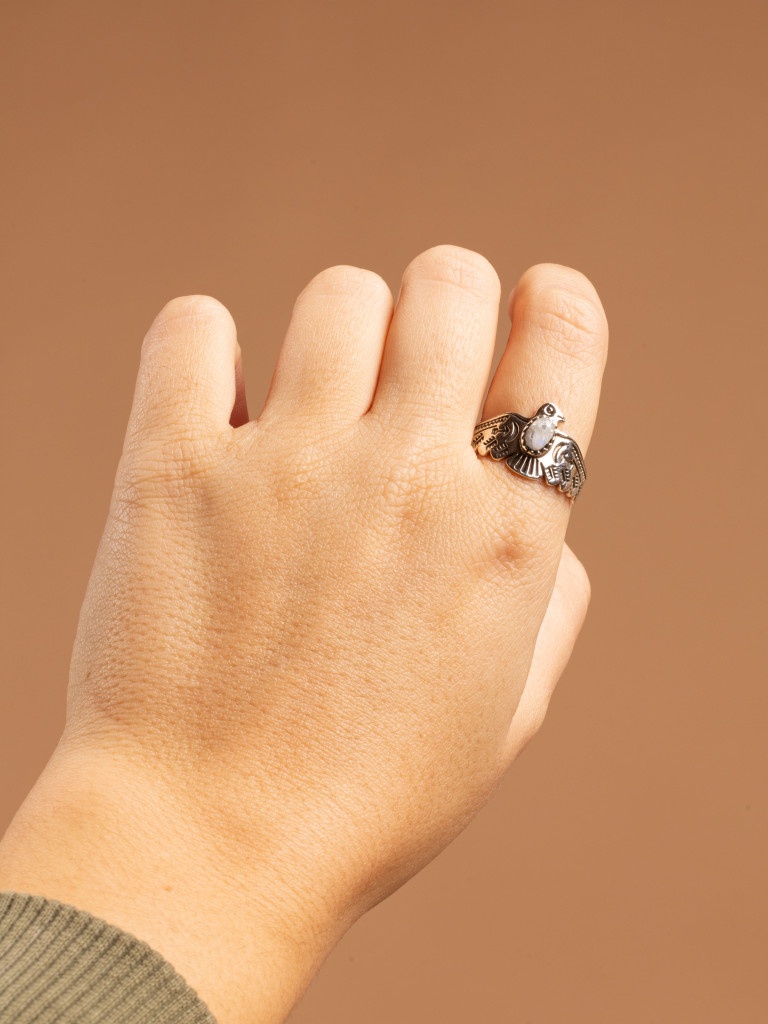 EAGLE LABRADORITE RING