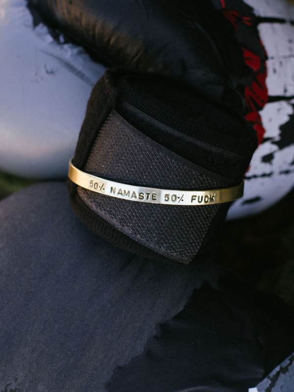 50% NAMASTE 50% FUCK BRACELET