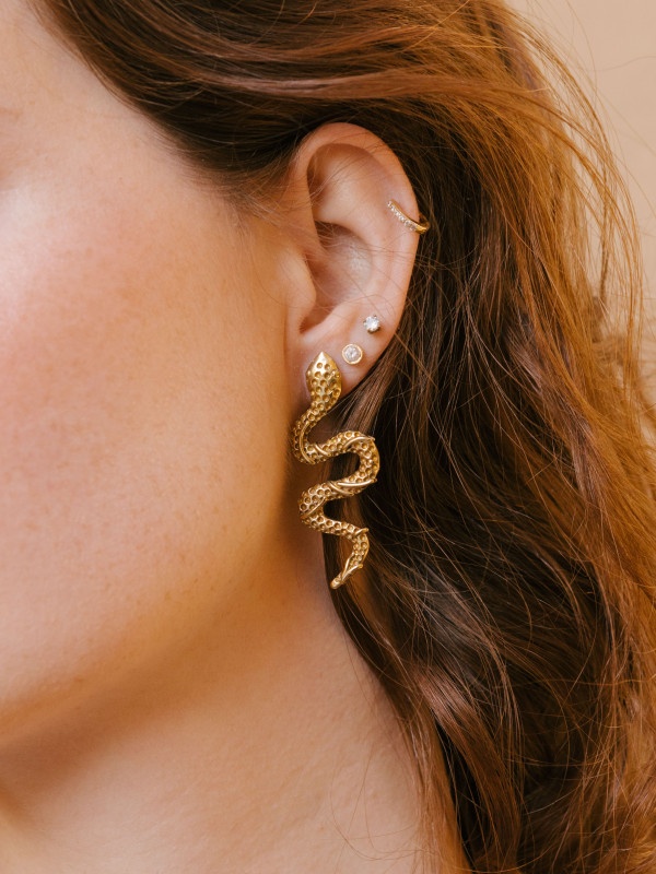 THE YEAR OF THE SNAKE ROCK EARRINGS