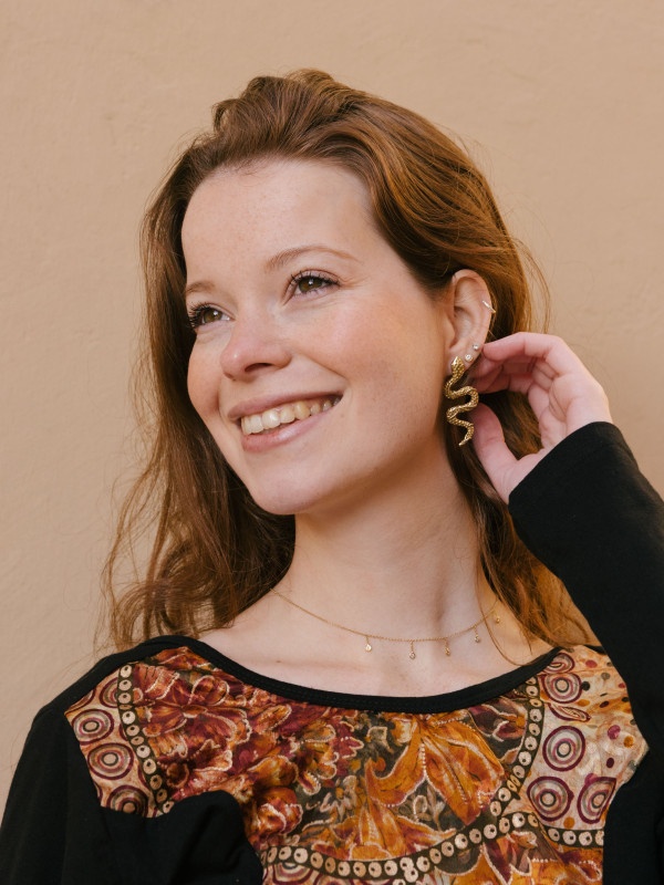 THE YEAR OF THE SNAKE ROCK EARRINGS 2