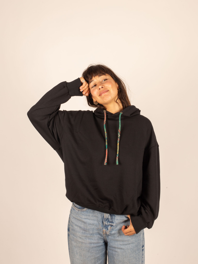 SUDADERA VINTAGE MIRRORS BLACK 018