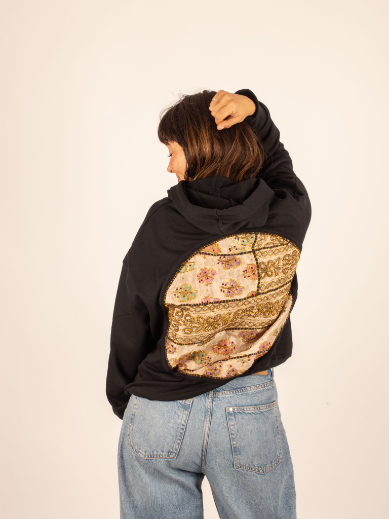 SUDADERA VINTAGE MIRRORS BLACK 018