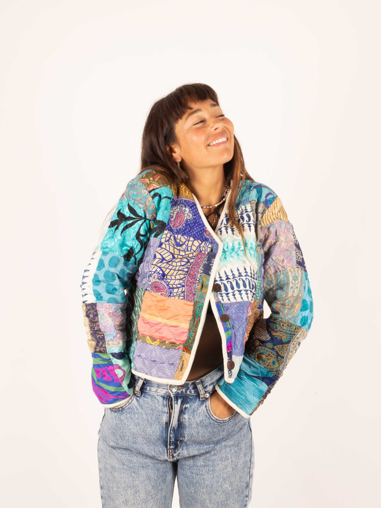 CHAQUETA ACOLCHADA PATCHWORK 022