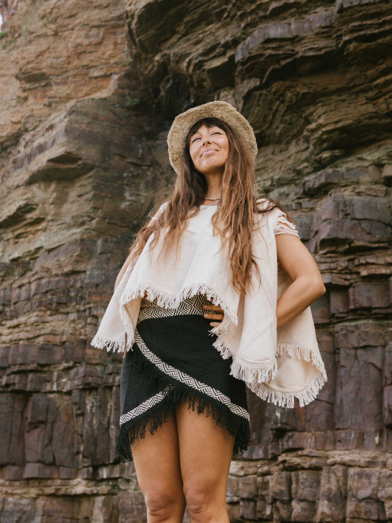 BLOOM T-SHIRT PONCHO