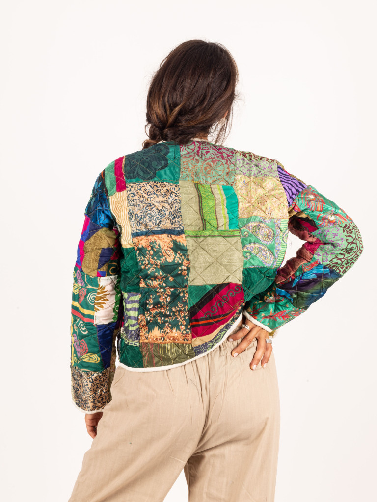 CHAQUETA ACOLCHADA PATCHWORK 026