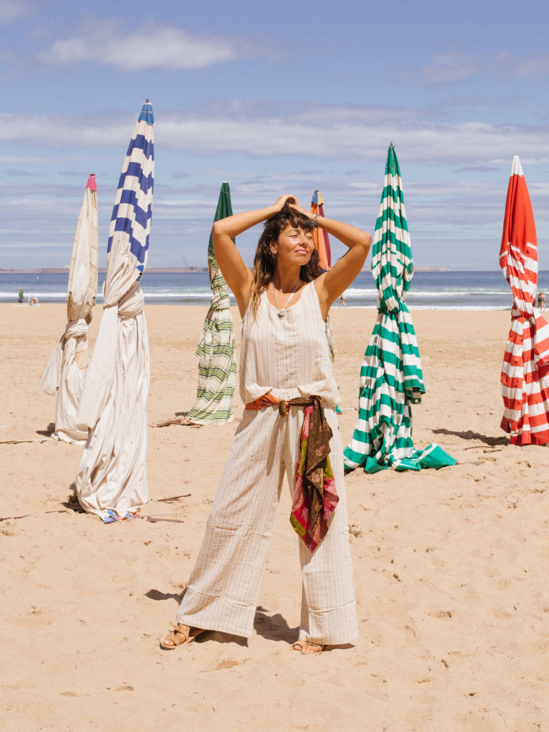 ZAHARA STRIPES TROUSERS