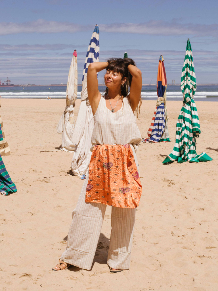 ZAHARA STRIPES TROUSERS