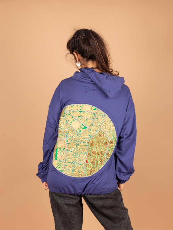 SUDADERA VINTAGE MIRRORS BLUE 09