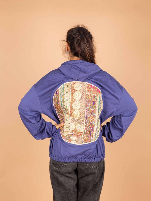 VINTAGE BLUE MIRRORS HOODIE 011