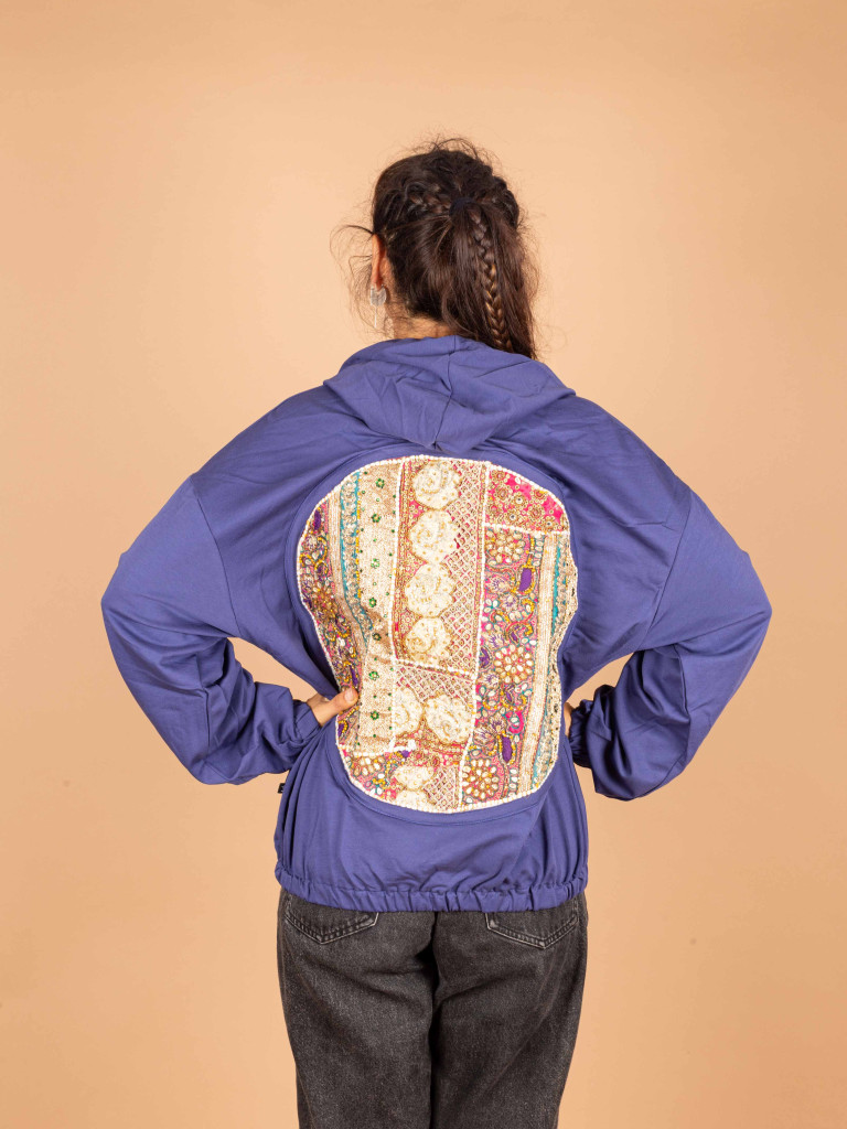 SUDADERA VINTAGE MIRRORS BLUE 011