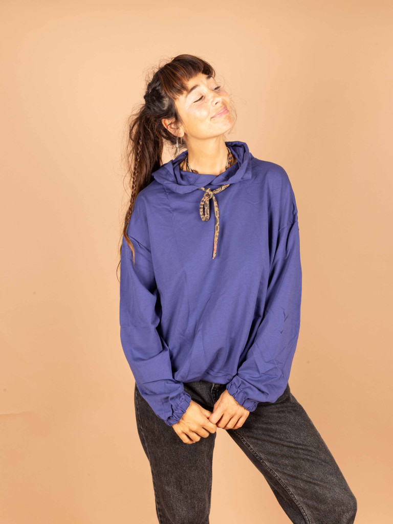 SUDADERA VINTAGE MIRRORS BLUE 011