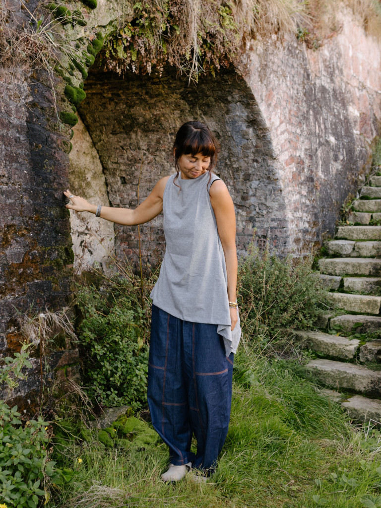 BALLON DENIM TROUSERS