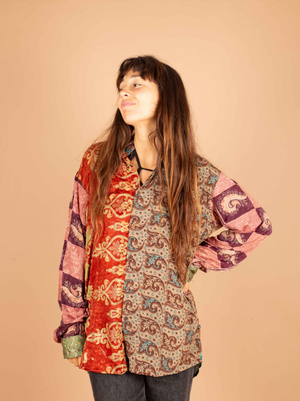 CAMISA PATCHWORK KATHA LARGA 027