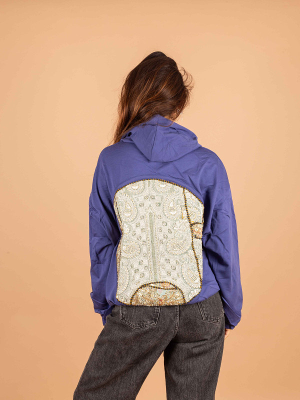 VINTAGE BLUE MIRRORS HOODIE 014