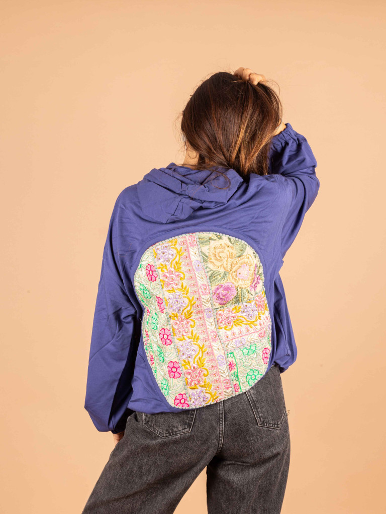 SUDADERA VINTAGE MIRRORS BLUE 016