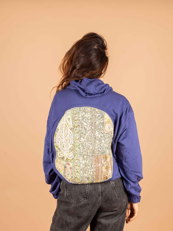 SUDADERA VINTAGE MIRRORS BLUE 018