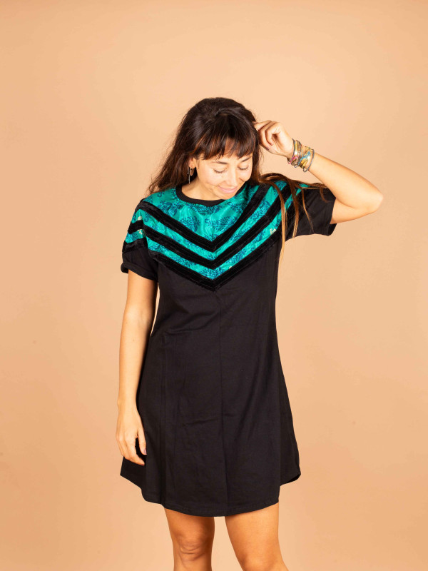 FOLKLORICO DRESS SHORT 029