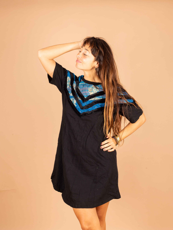 FOLKLORICO DRESS SHORT 030