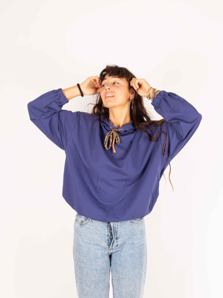 SUDADERA VINTAGE MIRRORS BLUE 019