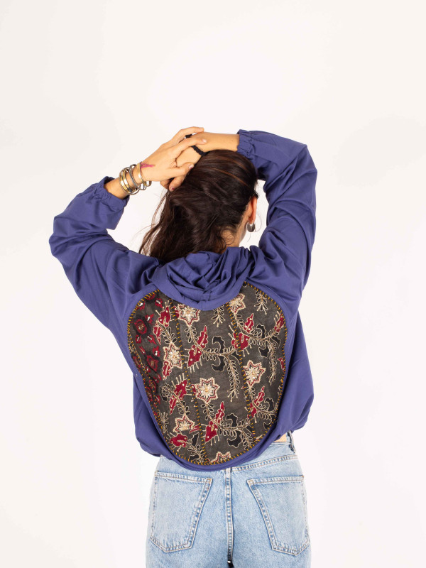 SUDADERA VINTAGE MIRRORS BLUE 019