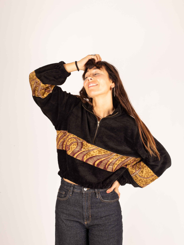 SUDADERA TEDDY PEÑALARA CROP 04