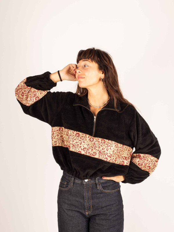 SUDADERA TEDDY PEÑALARA CROP 05