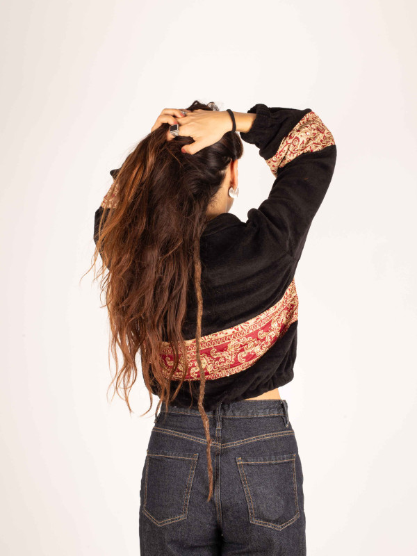 SUDADERA TEDDY PEÑALARA CROP 05 2