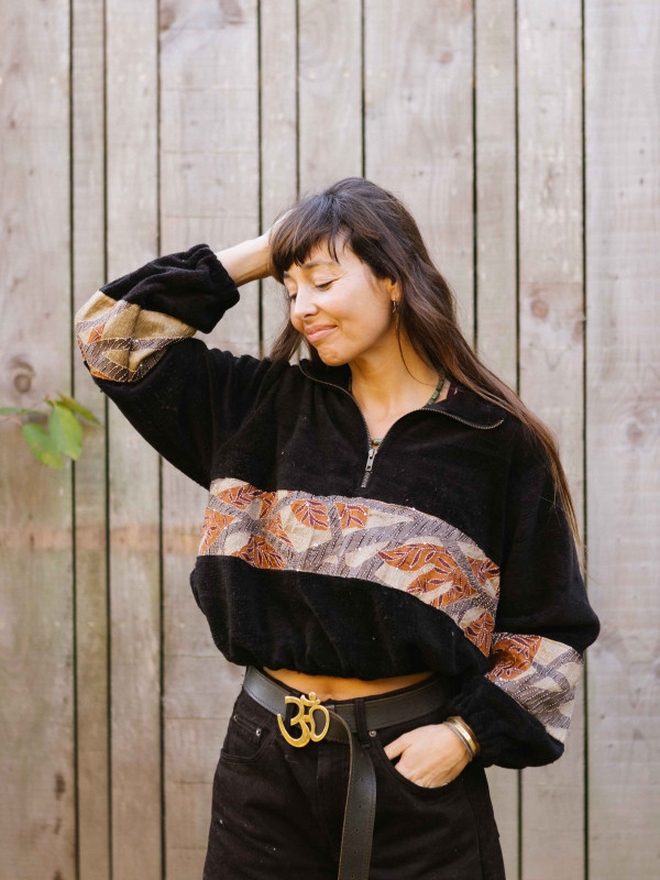 SUDADERA TEDDY PEÑALARA CROP 06