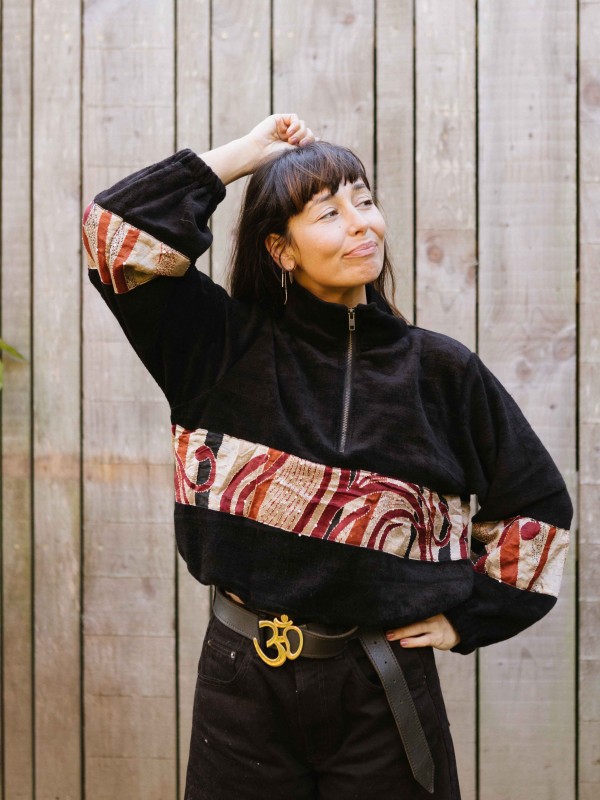 SUDADERA TEDDY PEÑALARA CROP 07