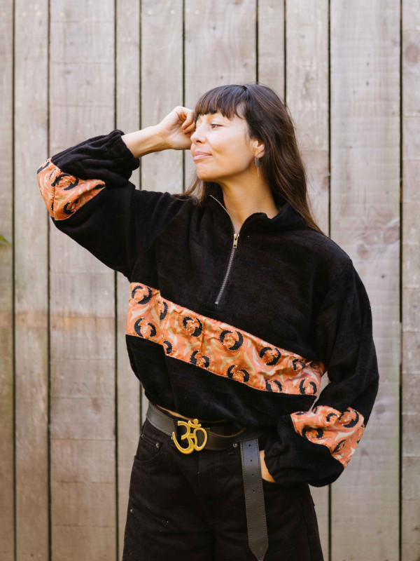 SUDADERA TEDDY PEÑALARA CROP 09